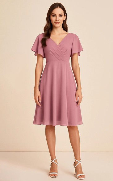 Knee Length Bridesmaid Dresses | Short Bridesmaid Dresses - Dorris Bridal Knee Length Bridesmaid Dresses | Short Bridesmaid Dresses - Dorris Bridal